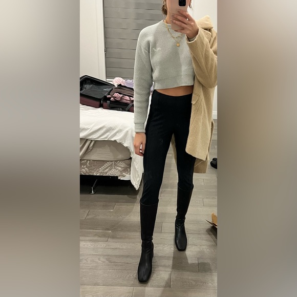 Kith cropped women’s knit sweater - light green/blue - Picture 3 of 7